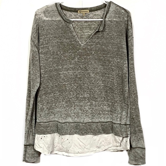 Democracy Sweaters - Democracy Oversized Burnout Distressed Sweater